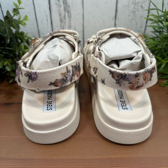 NWOT Steve Madden Women's Mona Floral Sandals Size 8 - Picture 7 of 9